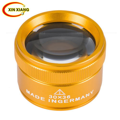30x K9 optical glass jewelry antique diamond identification all metal high definition rich gold magnifying glass 30x36
