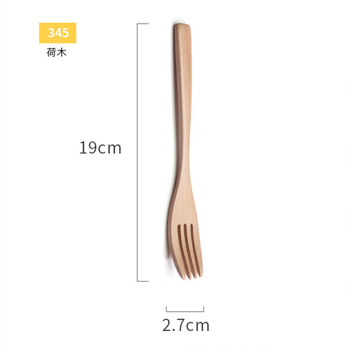 Japanese creative portable spoon, chopsticks and fork three-piece set Internet celebrity Western food gift tableware wooden spoon new string-wrapped chopsticks
