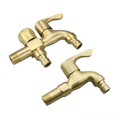 Double-head copper washing machine faucet, one in and two out, mop pool balcony single cold water faucet for home use manufacturer wholesale