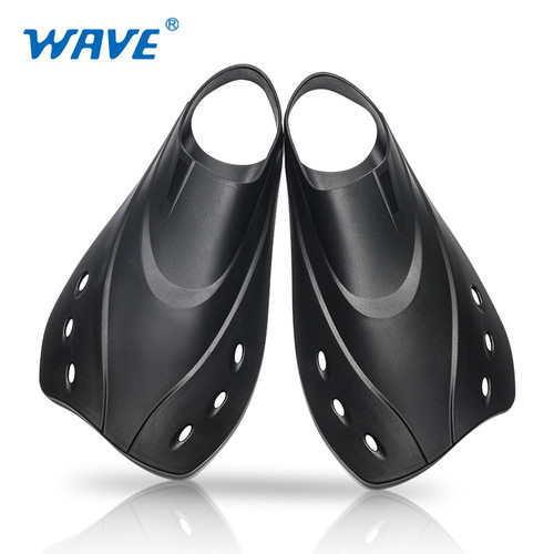 wave professional adult foot cover freestyle snorkeling and diving equipment TPR short fins for men and women swimming training