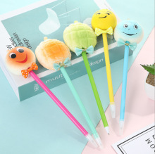 韩版卡通可爱表情包笑脸圆珠笔可扭拉创意学习减压办公文具水笔