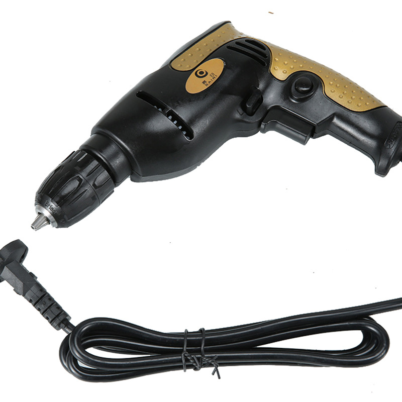 Gran cantidad de taladro eléctrico de tipo Qiyang, taladro eléctrico doméstico de regulación de velocidad, taladro de pistola, herramientas eléctricas al por mayor