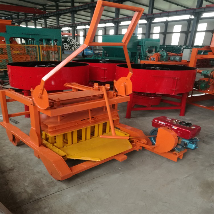 QM4-45 柴油动力 移动式 混凝土空心砖机 水泥制砖机 不用电