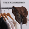 Simple stainless steel single -shot drying rack folding home wardrobe telescopic washing and landing floor single -shot drying rack