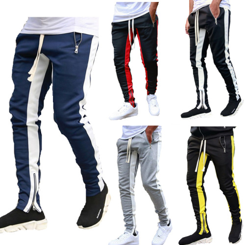 Amazon Wish European and American High Street Sports Casual Pants, European and American Style Large Size Men's Pants with Low Crotch Zipper