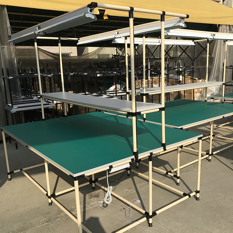 双边流水线工作台 电子生产线双边操作台 电子车间检测台厂家