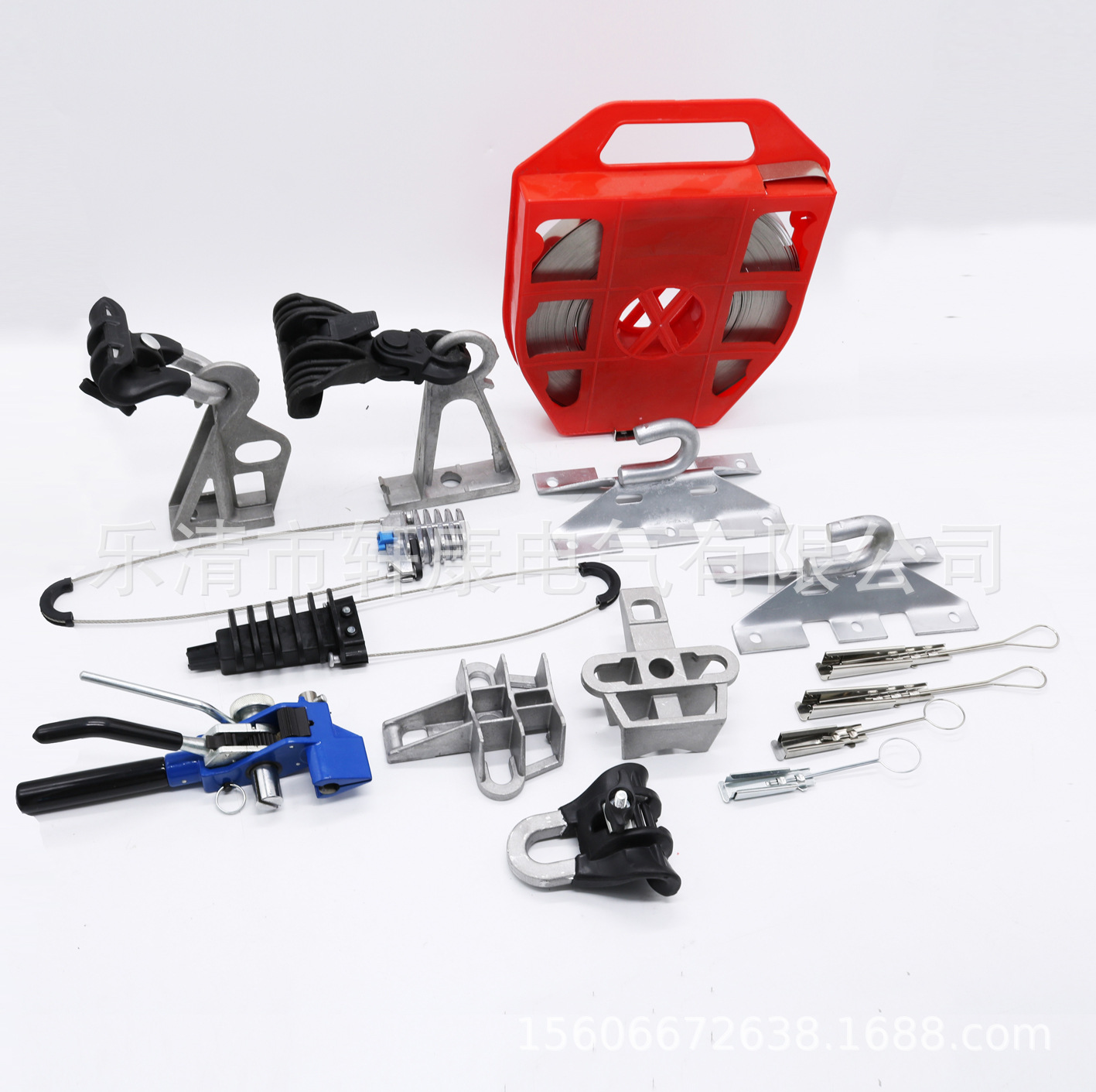 厂家供应铝合金支架 CS10  悬垂线夹不锈钢盘带 量大价优线槽