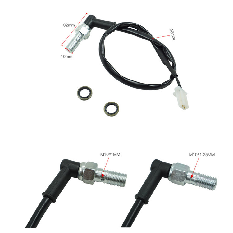 Accesorios de modificación de motocicletas bomba de freno de disco interruptor de freno hidráulico línea M10x1.25 1,00 Universal