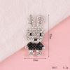 Cute rabbit, phone case with letters, accessory with accessories, mobile phone, Korean style, diamond encrusted, handmade