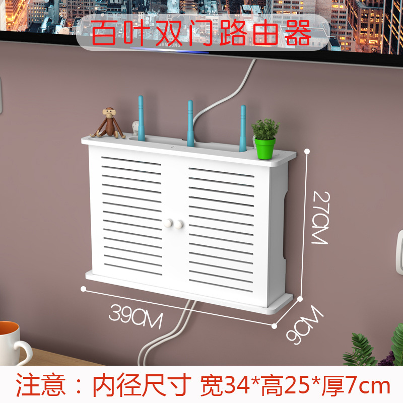 Creativo Punch-free rack de almacenamiento de pared TV Set-Top Box rack de pared dormitorio sala de estar router caja de almacenamiento al por mayor