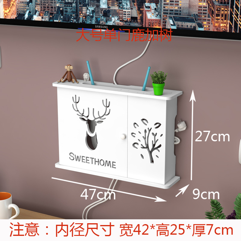 Creativo Punch-free rack de almacenamiento de pared TV Set-Top Box rack de pared dormitorio sala de estar router caja de almacenamiento al por mayor
