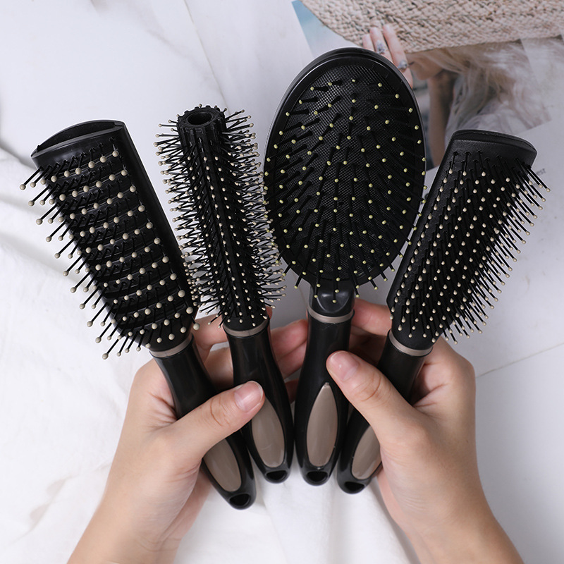 Cross-border peluquería peine masaje peine traje peluquería cojín de aire peine airbag peine de plástico placa grande peine Oval curling peine