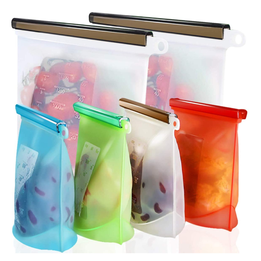 Food Grade High Temperature Resistant Silicone Preservation Bag Sealed Bag Refrigerator Split Food Storage Bag Food Bag Refrigerator Bag