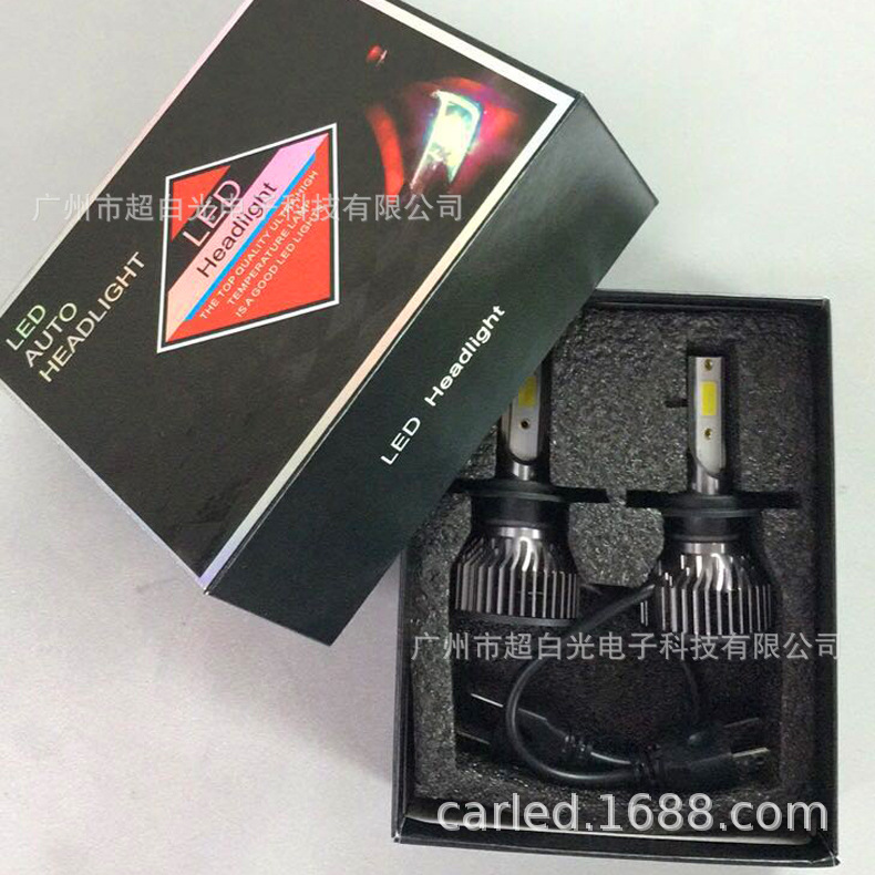 Luz toda la fábrica de Zhongshan suministro directo de coche LED faro F2 lejos y cerca de la luz LED faro antiniebla H4H7 Comercio exterior transfronterizo