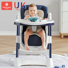 便携式可折叠宝宝餐椅免安装家用卡通小孩吃饭椅可坐可躺儿童餐椅