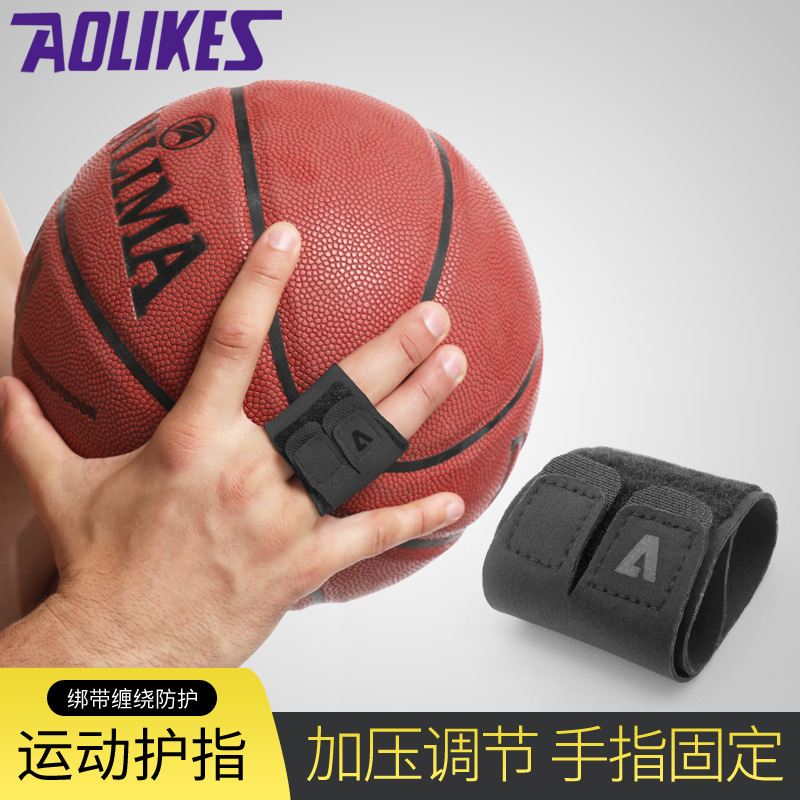Protector de dedo fabricante en stock soporte de presión protector de dedo de nylon baloncesto voleibol dedo conjunto manga protectora