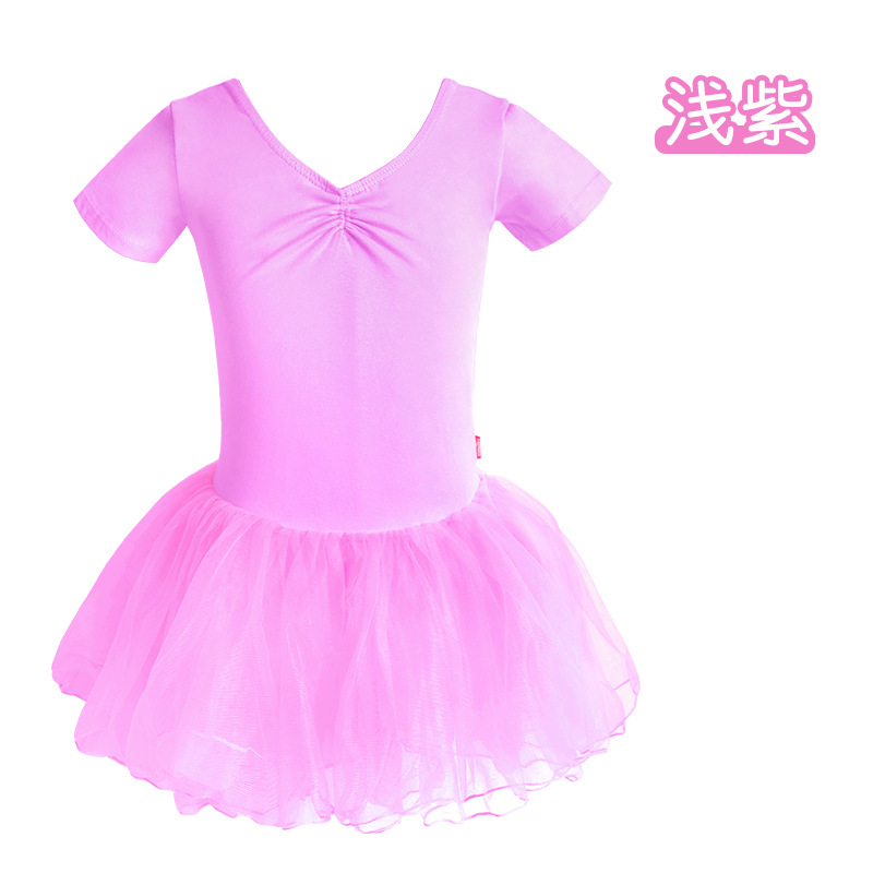 Ropa de baile niños niñas práctica ropa de manga larga hilado puffy ropa de rendimiento vestido lindo Ballet princesa vestido