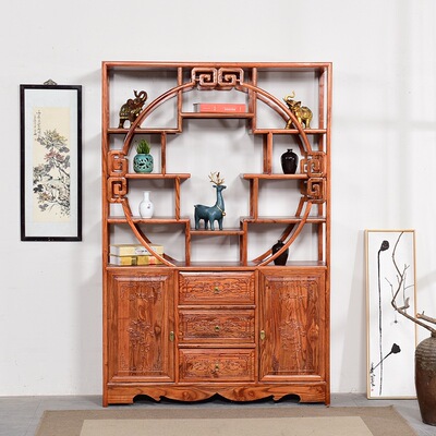 woodiness 1.5 Mido To fake something antique Shelf Chinese style furniture Shelf Elm Display rack Antique frame partition