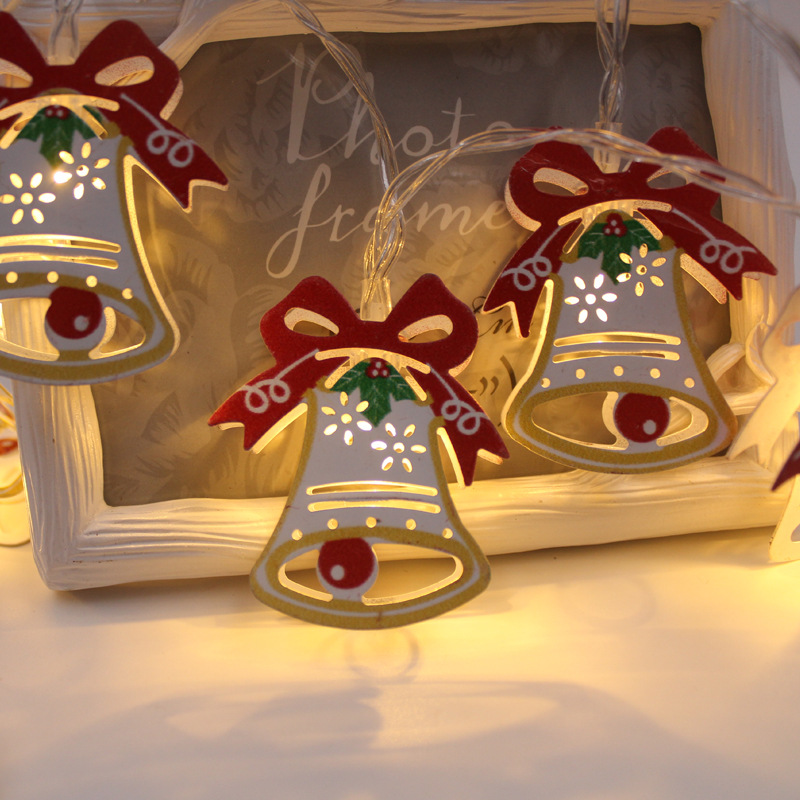 Cadena de luz transfronteriza de Santa Claus lindo alce decoración de vacaciones muñeco de nieve LED Cadena de luz al aire libre vacaciones Navidad Cadena de luz