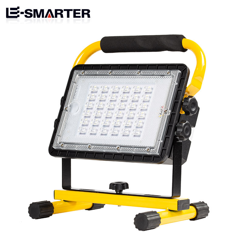 Transfronterizo multifuncional fuerte luz de largo alcance batería incorporada COB de alta potencia USB de carga Detector portátil lámpara de iluminación de emergencia