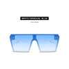 Retro big square sunglasses, trend glasses, European style