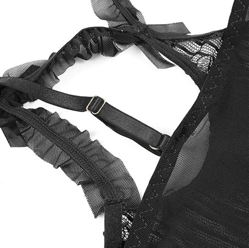 Cross-border product: New European and American-style sexy lingerie—sexy lace hollow-out one-piece erotic lingerie—manufacturer