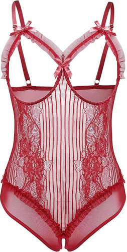 Cross-border product: New European and American-style sexy lingerie—sexy lace hollow-out one-piece erotic lingerie—manufacturer