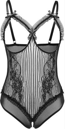Cross-border product: New European and American-style sexy lingerie—sexy lace hollow-out one-piece erotic lingerie—manufacturer