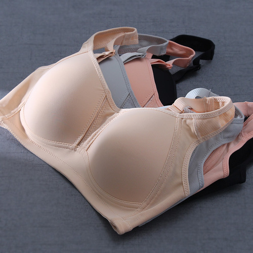 Large Size Thin Strapless Bra for Women, Non-Wire Bra, Big Chest Slimming, Summer Sports Bra