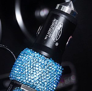 Mobil şarj cihazları | Charger - light-blue-diamond-car-charger