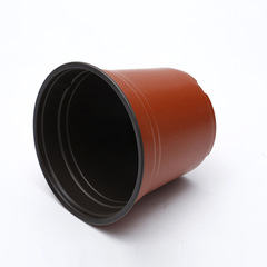 Pinghui Gardening PP Simple Nursery Cup Soft Suction Plastic Flower Pot Green Plant Garden Supplies Double Color Pot