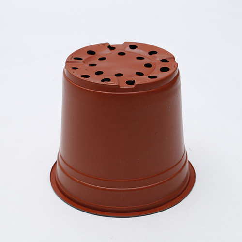 Pinghui Gardening PP Simple Nursery Cup Soft Suction Plastic Flower Pot Green Plant Garden Supplies Double Color Pot