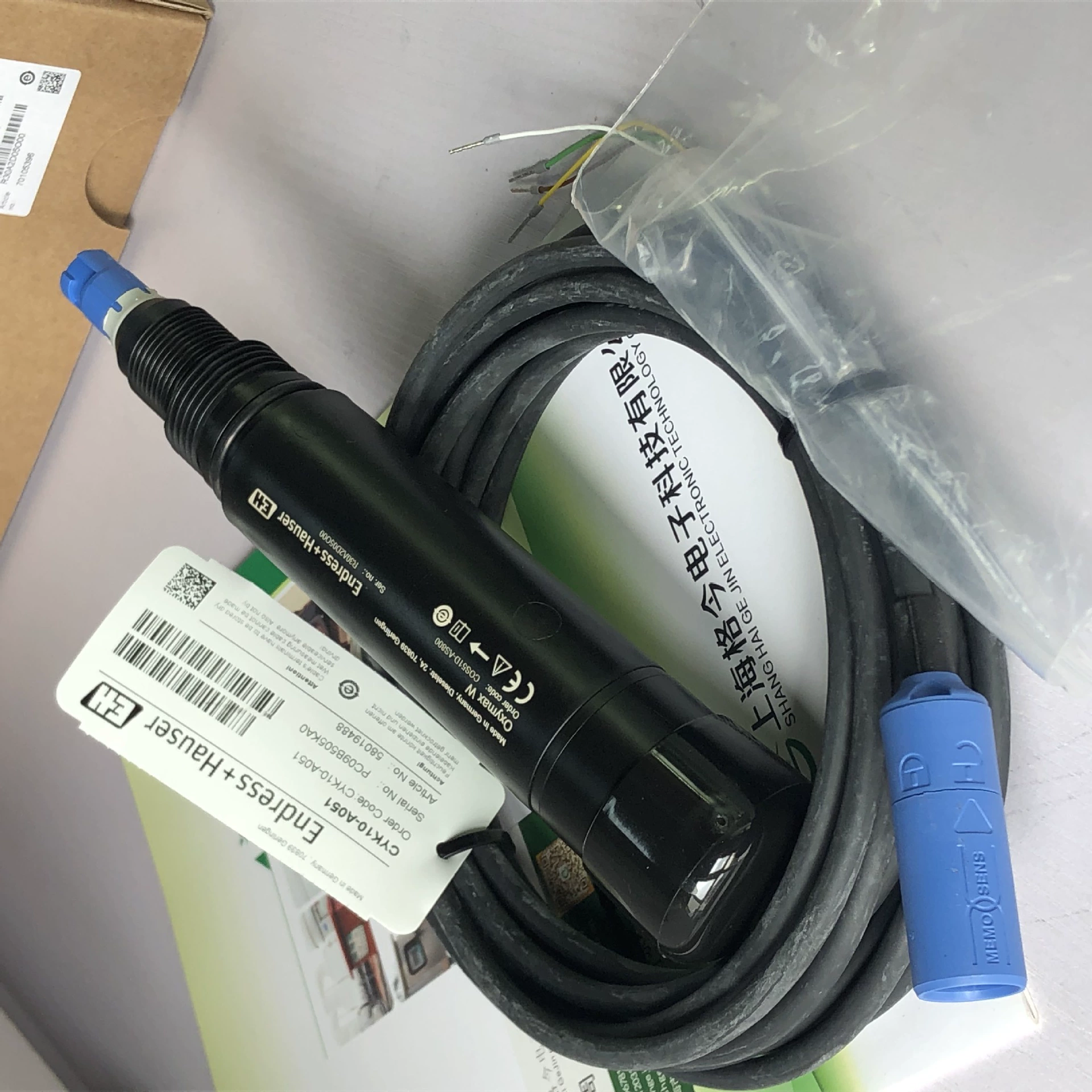 En E + H COS31 сточных вод растворенный кислородный электрод зонд онлайн промышленный анализатор обнаружения с CM42 две линии