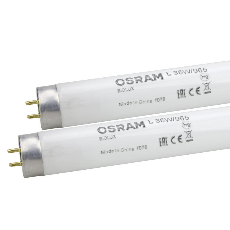 (2개) D65 램프 OSRAM 컬러 형광 램프 18W/30W/36W/58W 표준 광원 튜브