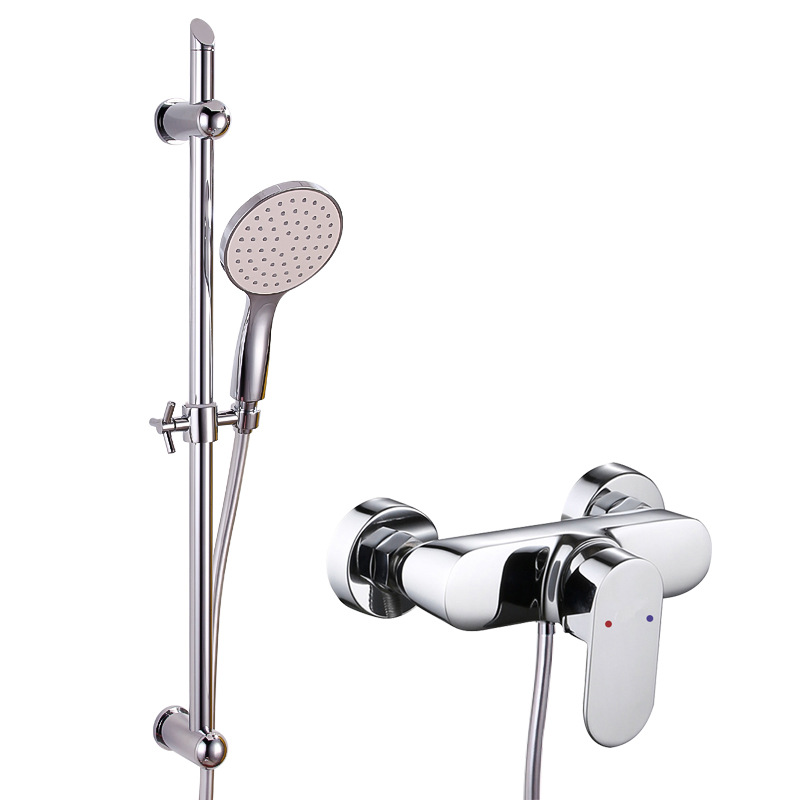 Vienna Hotel Designated Shower Faucet Shower Set with Vienna Hotel ABS White Bottom Portable