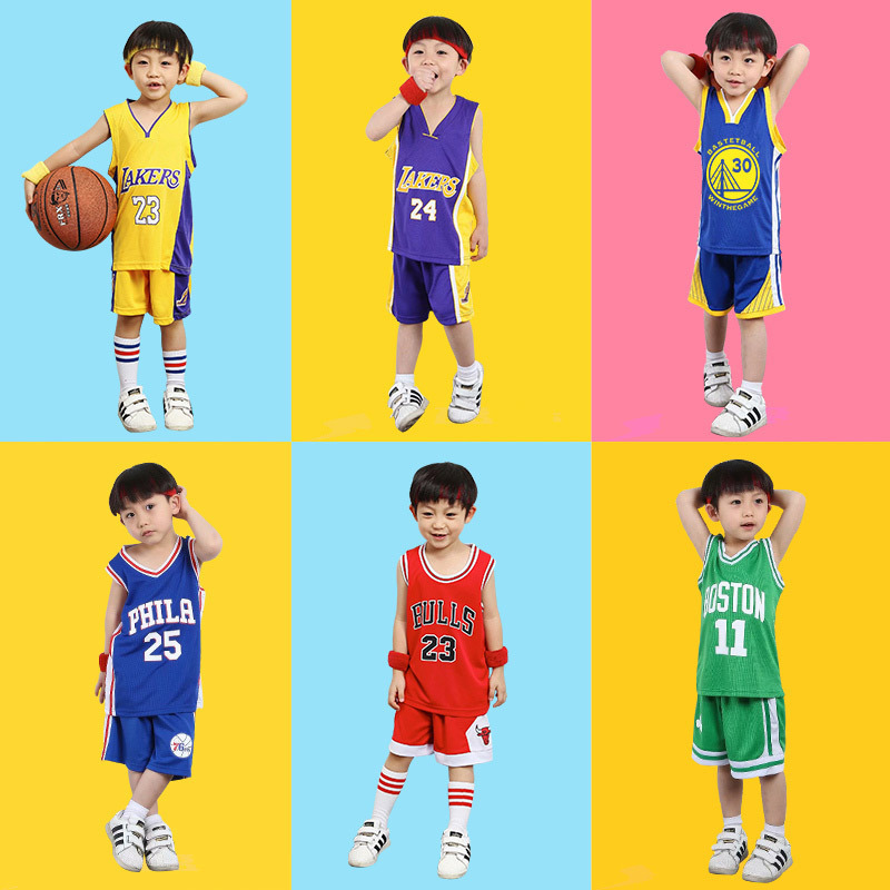 Children's basketball clothes suit men's and women's Curry No. 23 James primary school children's baby performance training clothes Jersey Children's basketball clothes suit men's and women's Curry No. 23 James primary school children's baby performance training clothes Jersey