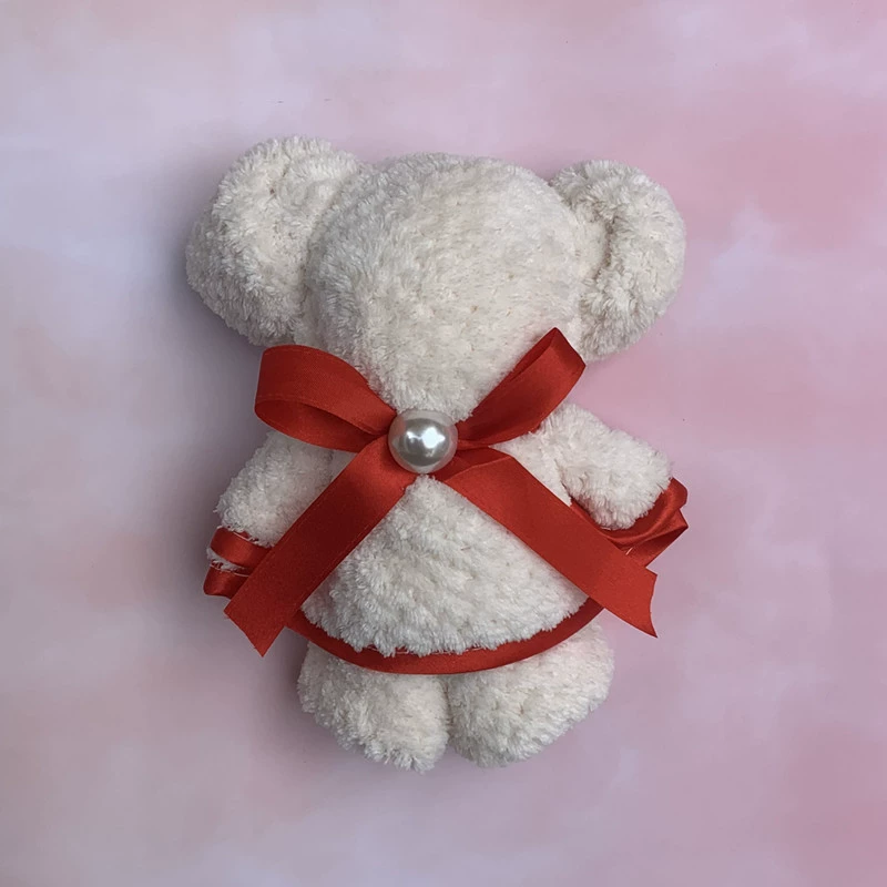Coral velvet creative towel, gift box, accessories, with little bears, creative gift