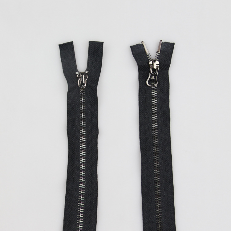 5号拉链特殊定环保拉链 衣服银牙双开口  夹克拉链开口金属拉链