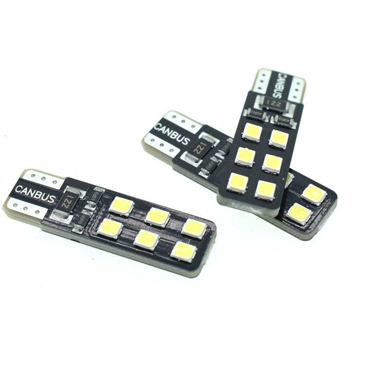 Прямые продажи с завода LED T10 2835 12SMD двухстороннее декодирование дисплей широкая подсветка внешняя торговля термический продаж инструмент свет 12В