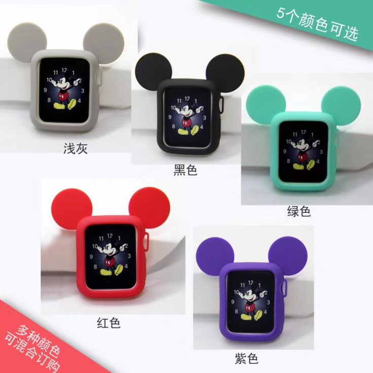 Funda protectora de reloj inteligente aplicable Apple watch Funda protectora de dibujos animados de Mickey iwatch9 para uso general