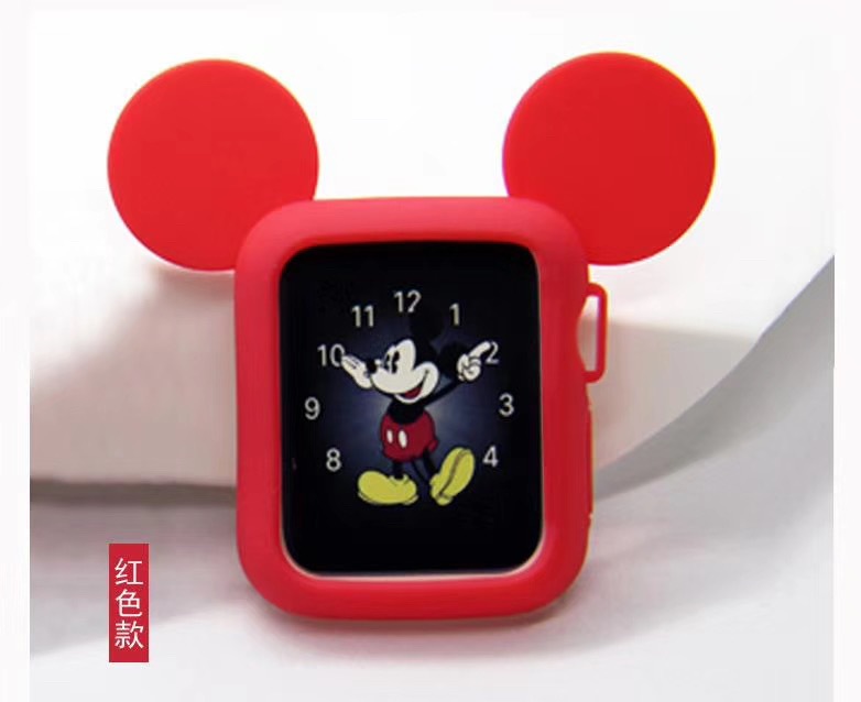 Funda protectora de reloj inteligente aplicable Apple watch Funda protectora de dibujos animados de Mickey iwatch9 para uso general