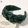 Retro headband, trend cloth with pigtail, new collection, Korean style