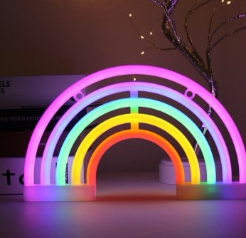 Fabricante nueva luz de neón LED con nubes de relámpagos planeta modelado luz Amor amor corazón Arco Iris Navidad luz de la noche
