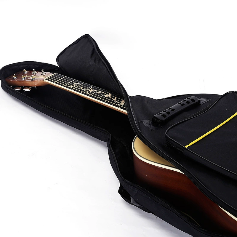 Double-layer travel guitar for traveling, 41inch, increased thickness, worn on the shoulder