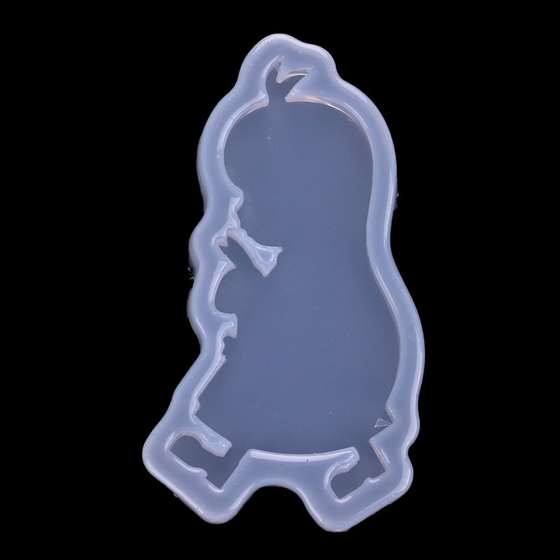 Espejo epoxi molde niña búho feliz oso hecho a mano DIY joyería Decoración Accesorios Silicona