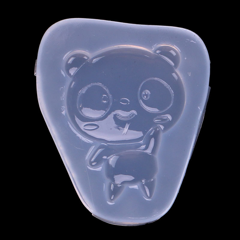 Espejo epoxi molde niña búho feliz oso hecho a mano DIY joyería Decoración Accesorios Silicona