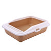 Cat sand pot deodorant anti -splashed cat shit basin semi -closed cat toilet cat products large small cat litter basin