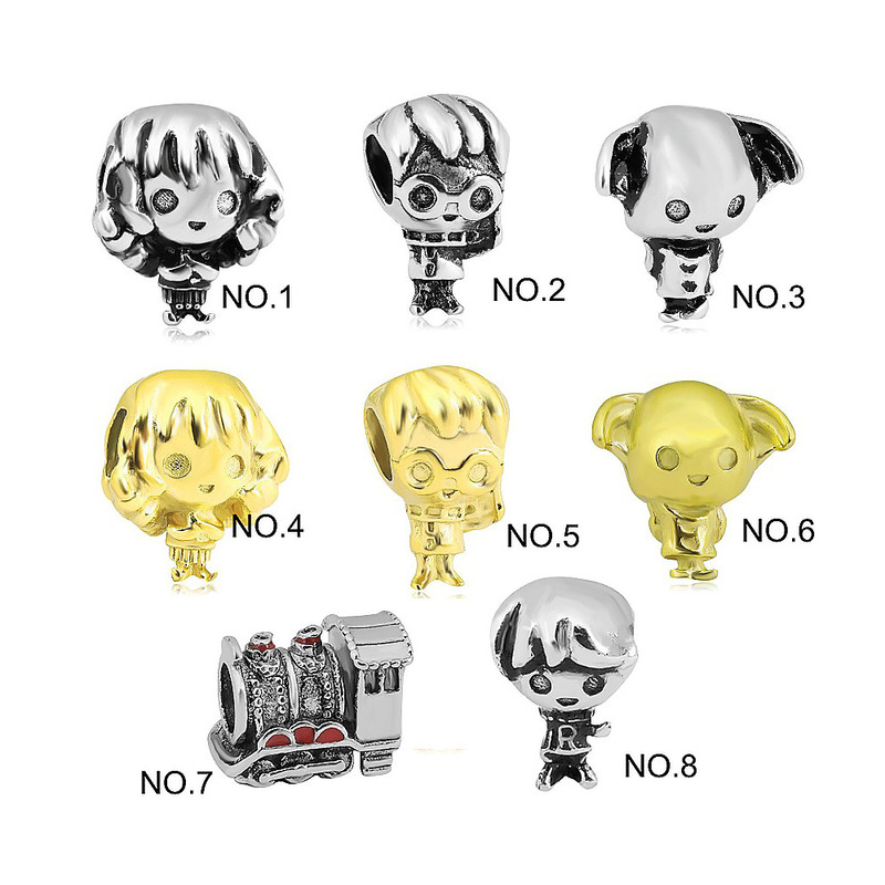 Panjia New Harry Potter Golden Snitch Bracelet Beads DIY Elf Dobby Beaded Bracelet Accessories