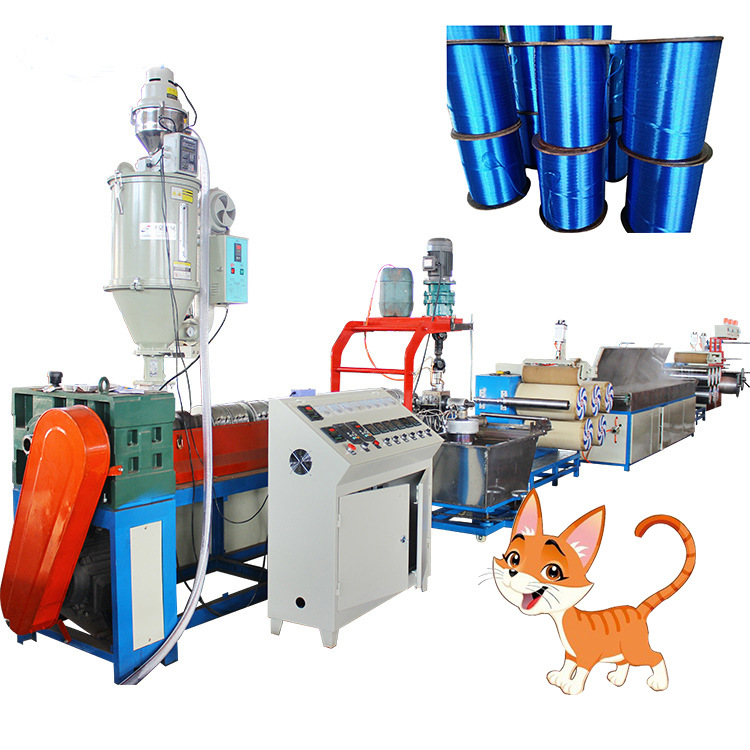 塑料绳子拉丝机 圆丝绳配套设备 塑料拉丝机厂家货源