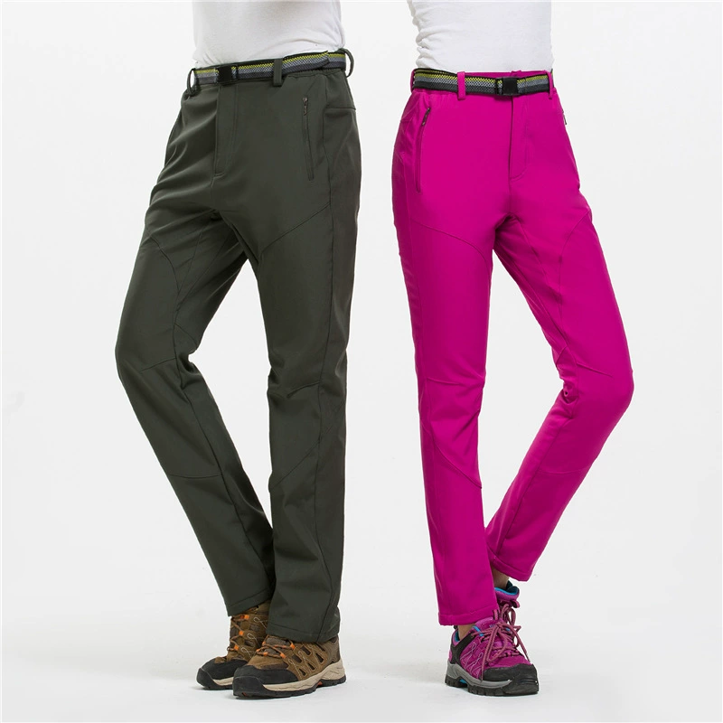 Новые уличные брюки с мягкой оболочкой для мужчин и женщин, осенне-зимние брюки для пар, модные простые теплые дышащие брюки для альпинизма